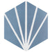 SomerTile - Horizon Collection -  7 3/4 in. x 9 in. - Hexagon Porcelain Tile - Dusk Azul