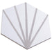 SomerTile - Horizon Collection -  7 3/4 in. x 9 in. - Hexagon Porcelain Tile - Dawn Gris Angled View