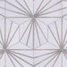 SomerTile - Horizon Collection -  7 3/4 in. x 9 in. - Hexagon Porcelain Tile - Dawn Gris Installed