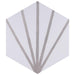 SomerTile - Horizon Collection -  7 3/4 in. x 9 in. - Hexagon Porcelain Tile - Dawn Gris