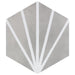 SomerTile - Horizon Collection -  7 3/4 in. x 9 in. - Hexagon Porcelain Tile - Dusk Gris
