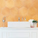 SomerTile - Horizon Collection -  7 3/4 in. x 9 in. - Hexagon Porcelain Tile - Mostaza Room scene