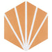 SomerTile - Horizon Collection -  7 3/4 in. x 9 in. - Hexagon Porcelain Tile - Dusk Mostaza