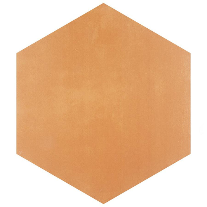 SomerTile - Horizon Collection -  7 3/4 in. x 9 in. - Hexagon Porcelain Tile - Mostaza