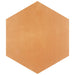 SomerTile - Horizon Collection -  7 3/4 in. x 9 in. - Hexagon Porcelain Tile - Mostaza