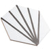 SomerTile - Horizon Collection -  7 3/4 in. x 9 in. - Hexagon Porcelain Tile - Dawn Nero Angled View