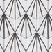 SomerTile - Horizon Collection -  7 3/4 in. x 9 in. - Hexagon Porcelain Tile - Dawn Nero Installed 3