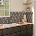SomerTile - Horizon Collection -  7 3/4 in. x 9 in. - Hexagon Porcelain Tile - Dusk Nero Room Scene