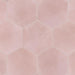 SomerTile - Horizon Collection -  7 3/4 in. x 9 in. - Hexagon Porcelain Tile - Rosa Installed