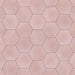 SomerTile - Horizon Collection -  7 3/4 in. x 9 in. - Hexagon Porcelain Tile - Rosa Installed 3