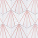 SomerTile - Horizon Collection -  7 3/4 in. x 9 in. - Hexagon Porcelain Tile - Dawn Rosa Installed 3