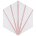 SomerTile - Horizon Collection -  7 3/4 in. x 9 in. - Hexagon Porcelain Tile - Dawn Rosa