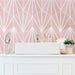 SomerTile - Horizon Collection -  7 3/4 in. x 9 in. - Hexagon Porcelain Tile - Dusk Rosa Room scene 3