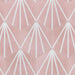 SomerTile - Horizon Collection -  7 3/4 in. x 9 in. - Hexagon Porcelain Tile - Dusk Rosa Room scene Installed 3