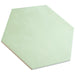 SomerTile - Horizon Collection -  7 3/4 in. x 9 in. - Hexagon Porcelain Tile - Verde Angled