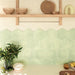 SomerTile - Horizon Collection -  7 3/4 in. x 9 in. - Hexagon Porcelain Tile - Verde Room Scene