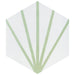 SomerTile - Horizon Collection -  7 3/4 in. x 9 in. - Hexagon Porcelain Tile - Dawn Verde