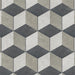 SomerTile - Traffic 9" x 10" Porcelain Hex Tile - 3D Grey