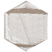 SomerTile - Traffic 9" x 10" Porcelain Hex Tile - 3D Grey