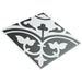 SomerTile - Arte 10" x 10" Porcelain Tile - Clover Black