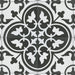 SomerTile - Arte 10" x 10" Porcelain Tile - Clover Black