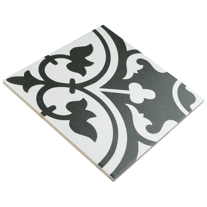 SomerTile - Arte 10" x 10" Porcelain Tile - Clover White