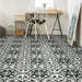SomerTile - Arte 10" x 10" Porcelain Tile - Clover White floor installation