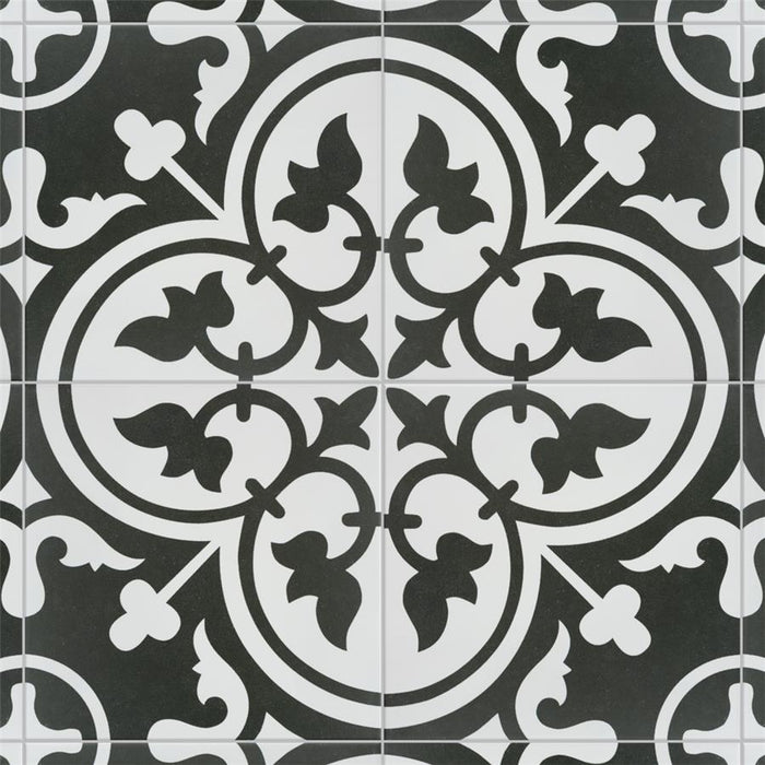 SomerTile - Arte 10" x 10" Porcelain Tile - Clover White