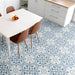 SomerTile - Arte 10" x 10" Porcelain Tile - Crystal floor installation