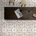 SomerTile - Llama Arte Loire 10" x 10" Porcelain Tile - Noce floor installation