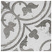 SomerTile - Llama Arte Loire 10" x 10" Porcelain Tile - Silver Smoke