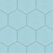 SomerTile - Textile Basic 9" x 10" Porcelain Hex Tile - Aqua 6