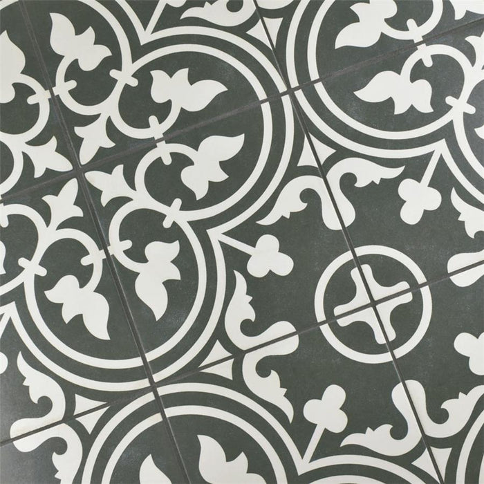 SomerTile - Arte 10" x 10" Porcelain Tile - Black