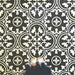 SomerTile - Arte 10" x 10" Porcelain Tile - Black floor installation