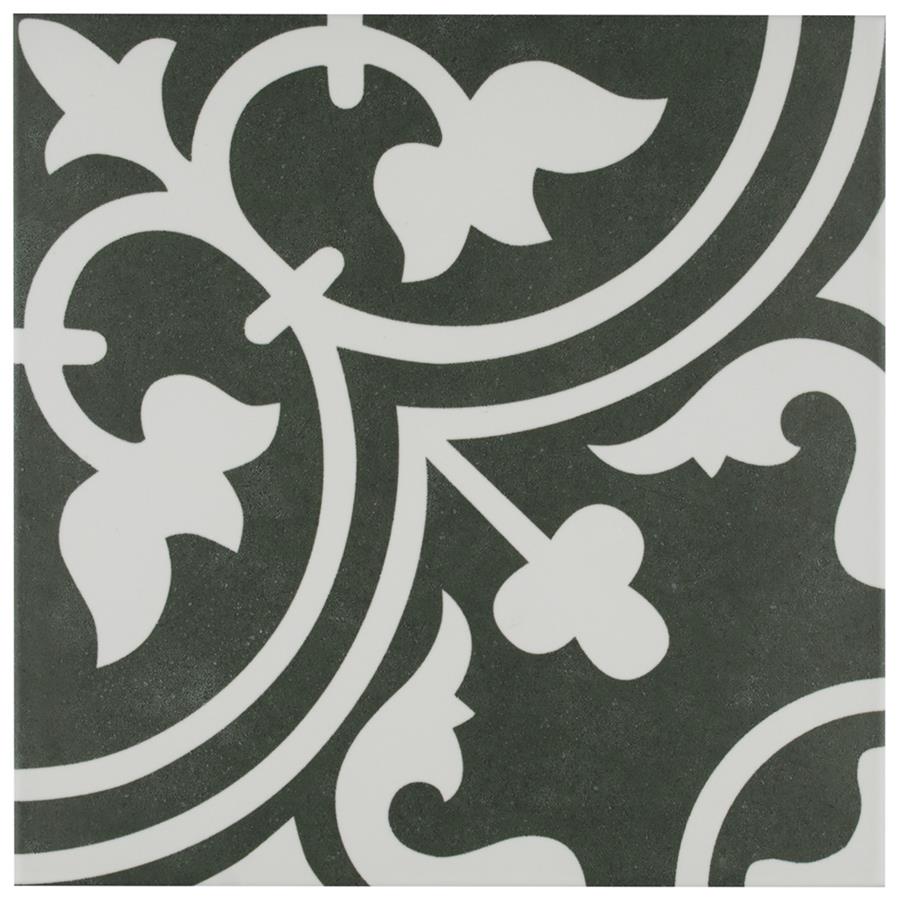 SomerTile - Arte 10&quot; x 10&quot; Porcelain Tile - Black