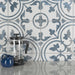 SomerTile - Cassis Arte 10" x 10" Porcelain Tile - Blue wall installation