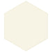 SomerTile - Textile Basic 9" x 10" Porcelain Hex Tile - Cotton