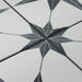 SomerTile - Cassis Stella 10" x 10" Porcelain Tile - Black