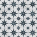 SomerTile - Cassis Stella 10" x 10" Porcelain Tile - Black