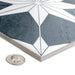 SomerTile - Cassis Stella 10" x 10" Porcelain Tile - Black Night