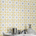 SomerTile - Daria 10" x 10" Porcelain Tile - Dandelion wall installation
