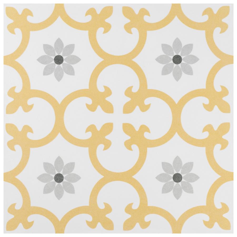 SomerTile - Daria 10&quot; x 10&quot; Porcelain Tile - Dandelion