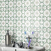 SomerTile - Daria 10" x 10" Porcelain Tile - Kale wall installation