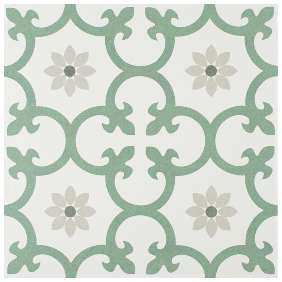 SomerTile - Daria 10&quot; x 10&quot; Porcelain Tile - Kale