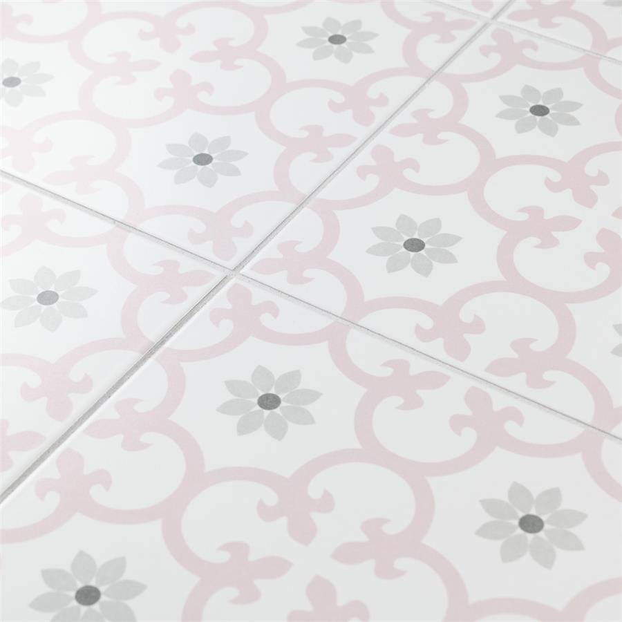 SomerTile - Daria 10&quot; x 10&quot; Porcelain Tile - Rose