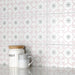SomerTile - Daria 10" x 10" Porcelain Tile - Rose wall installation