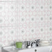 SomerTile - Daria 10" x 10" Porcelain Tile - Rose wall installation