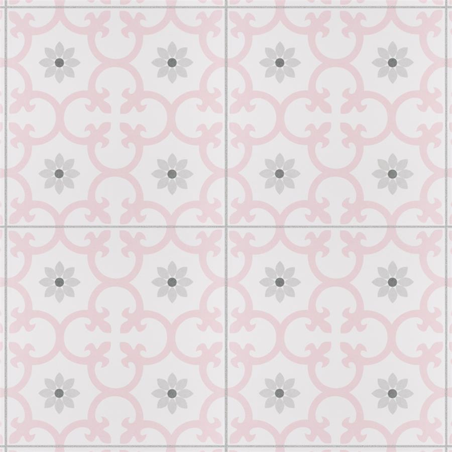 SomerTile - Daria 10&quot; x 10&quot; Porcelain Tile - Rose