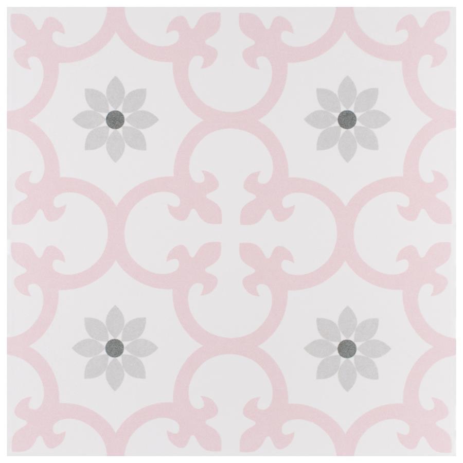 SomerTile - Daria 10&quot; x 10&quot; Porcelain Tile - Rose