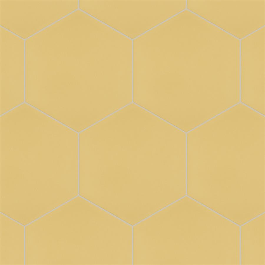 SomerTile - Textile Basic 9&quot; x 10&quot; Porcelain Hex Tile - Dandelion